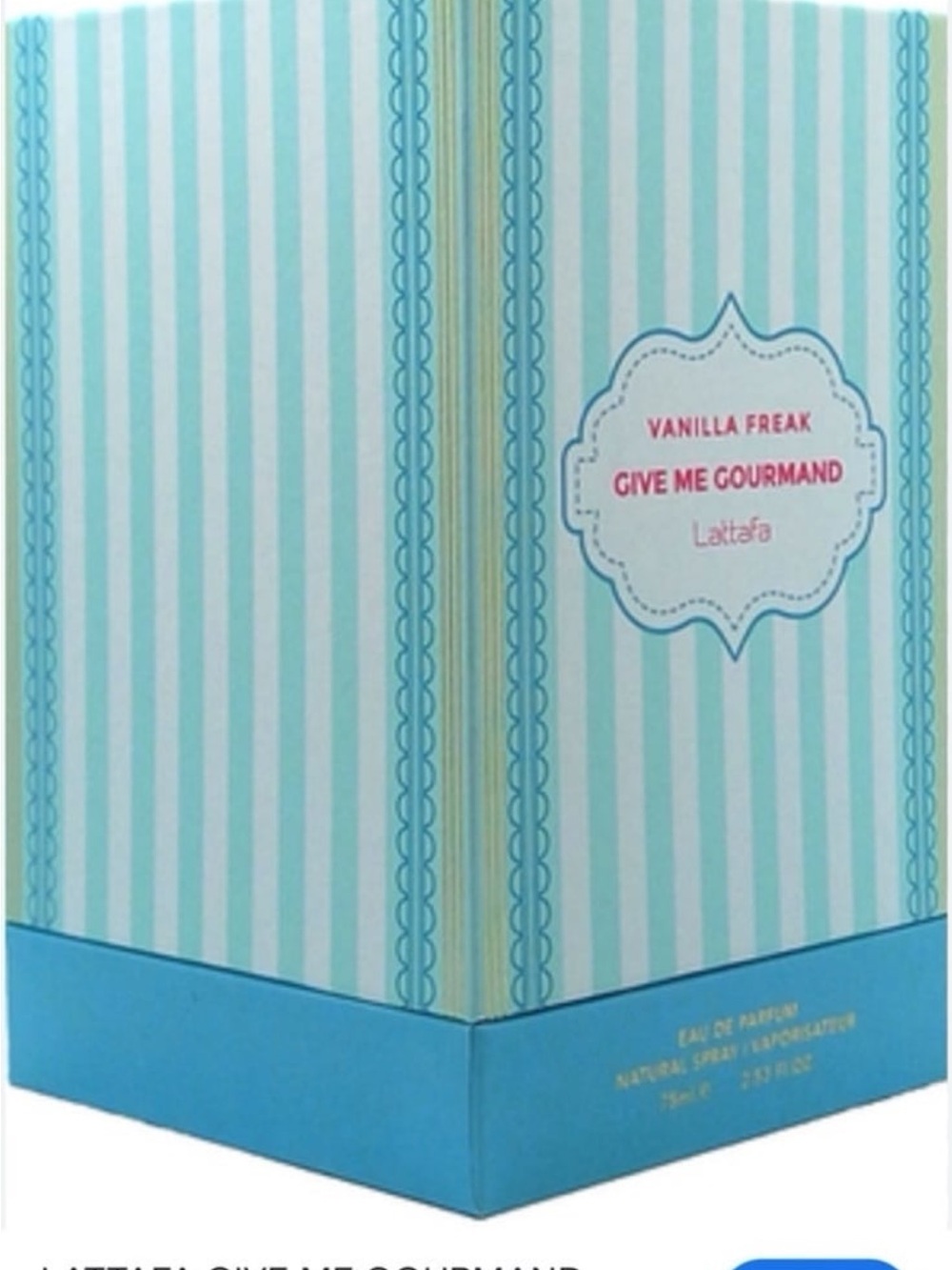 Lattafa Vanilla Freak Give Me Gourmand Women’s Fragrance - Light Blue